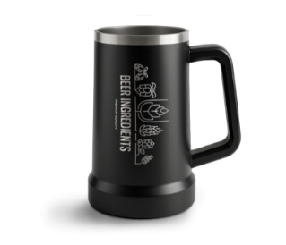 Trabalho realizado: Caneca térmica de cerveja com gravação a laser